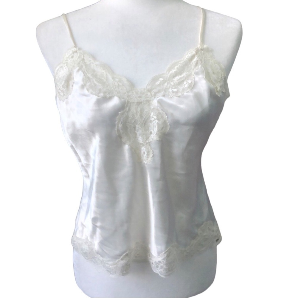 Vintage Victoria's Secret Ivory Camisole Cami Tank Top Size M